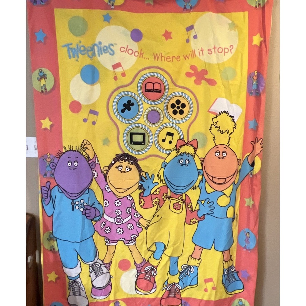 Vintage 90s Tweenies BBC Twin Size Duvet Comforter Cover Bell Milo Fizz‎ Jake